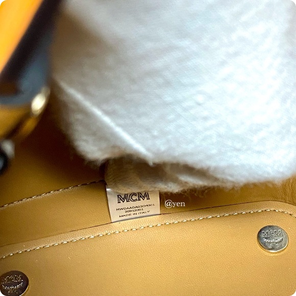 MCM AUTHENTIC autumn maple Milano drawstring crossbody bag - Picture 16 of 16